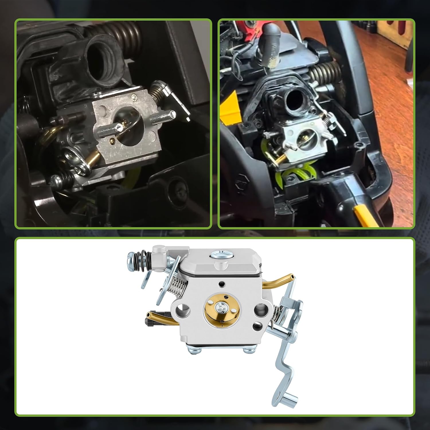 573952201 Carburetor w/Tune up Kit for Poulan Pro PP5020AV PP5020 PP5020AVX PP4818A PP4818AVX 2 Stroke Gas Chainsaw 573 95 22-01 for Craftsman 358350980 358350981 358350982 for Zama C1M-W47