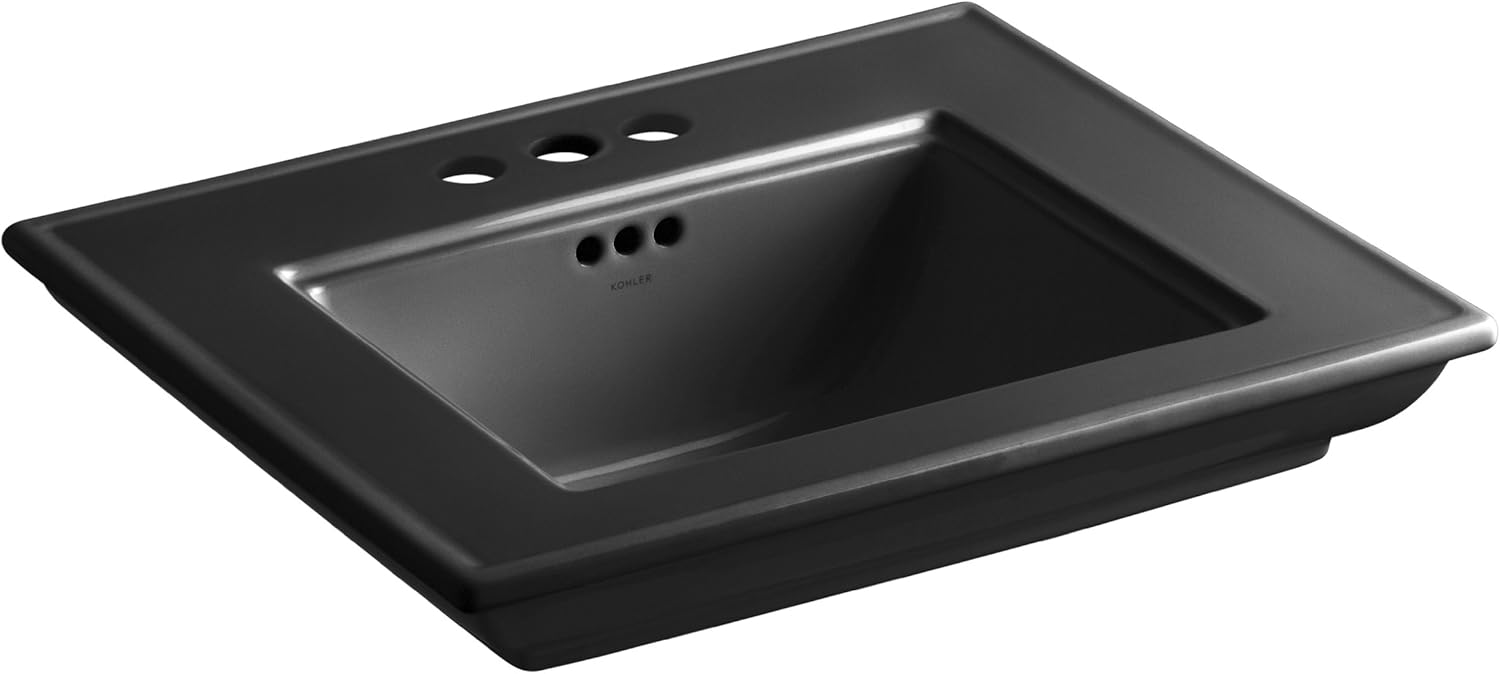 KOHLER K234547 Memoirs Bathroom Sink Basin with Stately Design and 4