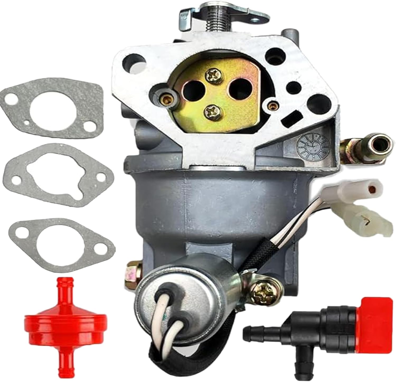 Carburetor Replacement for Troy-Bilt TB30R Riding Lawnmower Model 382cc 13A726JD066 Engine Carb with Fuel filter Shut Off Valve Gaskets