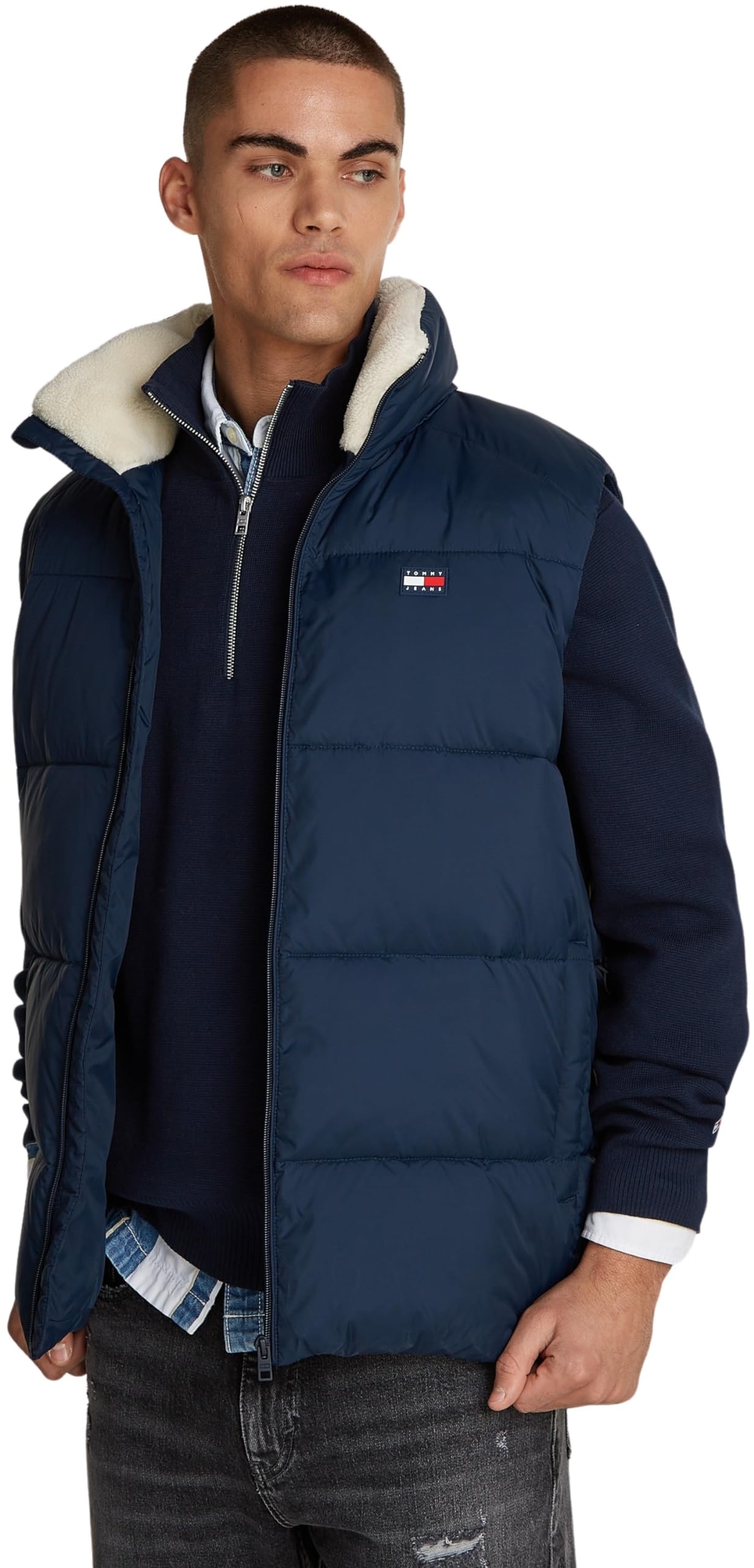 Tommy Jeans Chaleco Hombre Vail Puffer Vest Acolchado