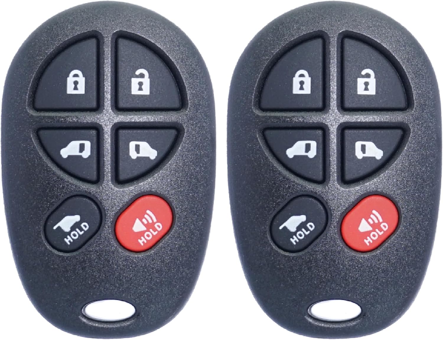 MechanMagic Key Fob Replacement Fits for Toyota Sienna 2004-2019 GQ43VT20T 89742-AE050 Keyless Entry Car Remote Control, 6 Button (Pack of 2)