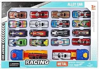 Racing Car Toy, Sports Racing Car Set 18 Cars with 2 Launchers for Kids Race