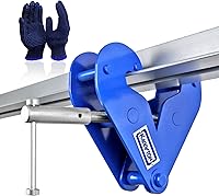 Vista 1 de Abrazadera de haz de 4400 libras/2 toneladas, para elevación y aparejo, abrazadera de elevación de haz en I de 3 a 9 pulgadas de ancho de brida en I