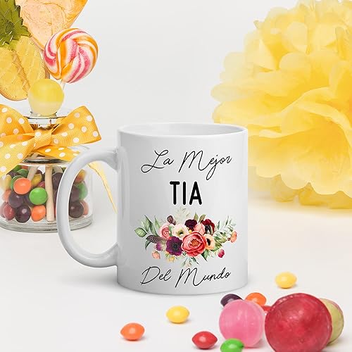 Miniatura 3 de Fantastic Gifts Taza La Mejor Tia Del Mundo, regalo para tía, taza de la mejor tía del mundo, regalo de cumpleaños, regalo para el día de la madre,