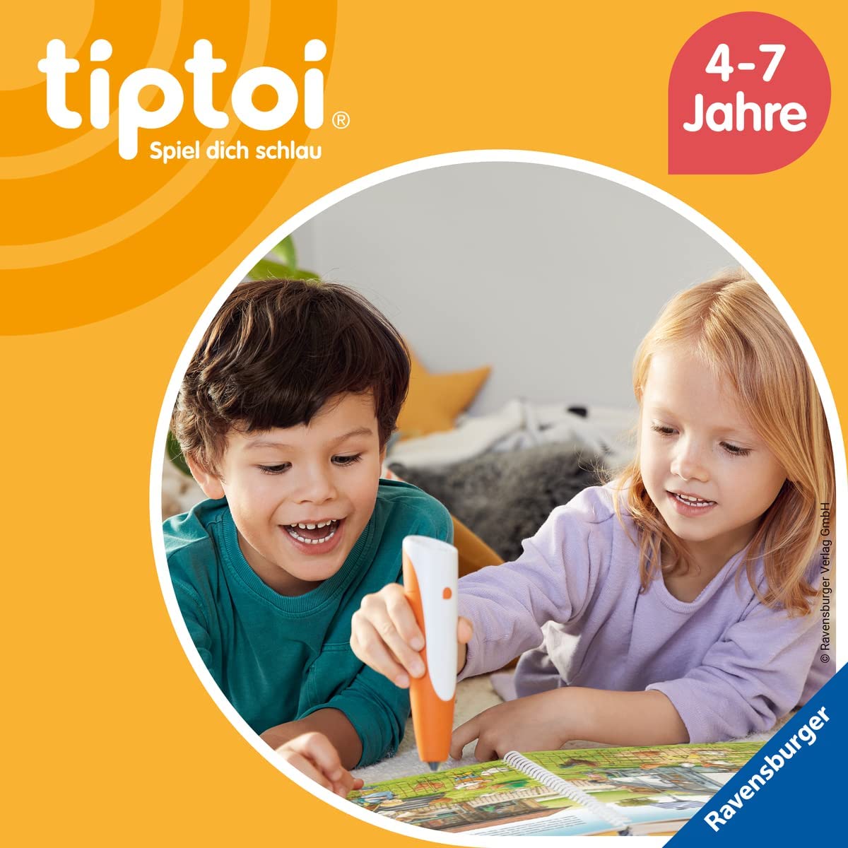 Ravensburger tiptoi książka - Wielka podróż z okaleństwem zwierząt + mapa świata dla dzieci | 4-7 lat