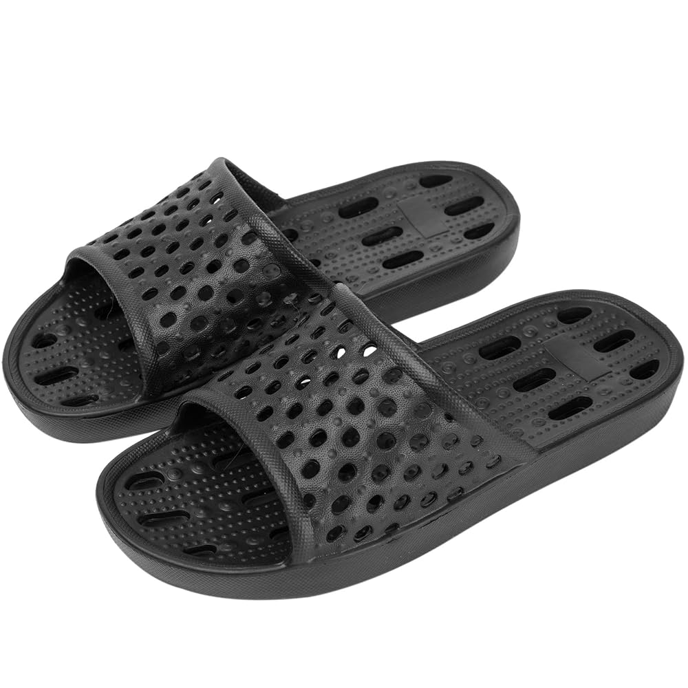 WOTTE Sandalias de ducha para mujer, de secado rápido, antideslizantes, para recámara, Negro -, 10 : Amazon.com.mx: Ropa, Zapatos y Accesorios