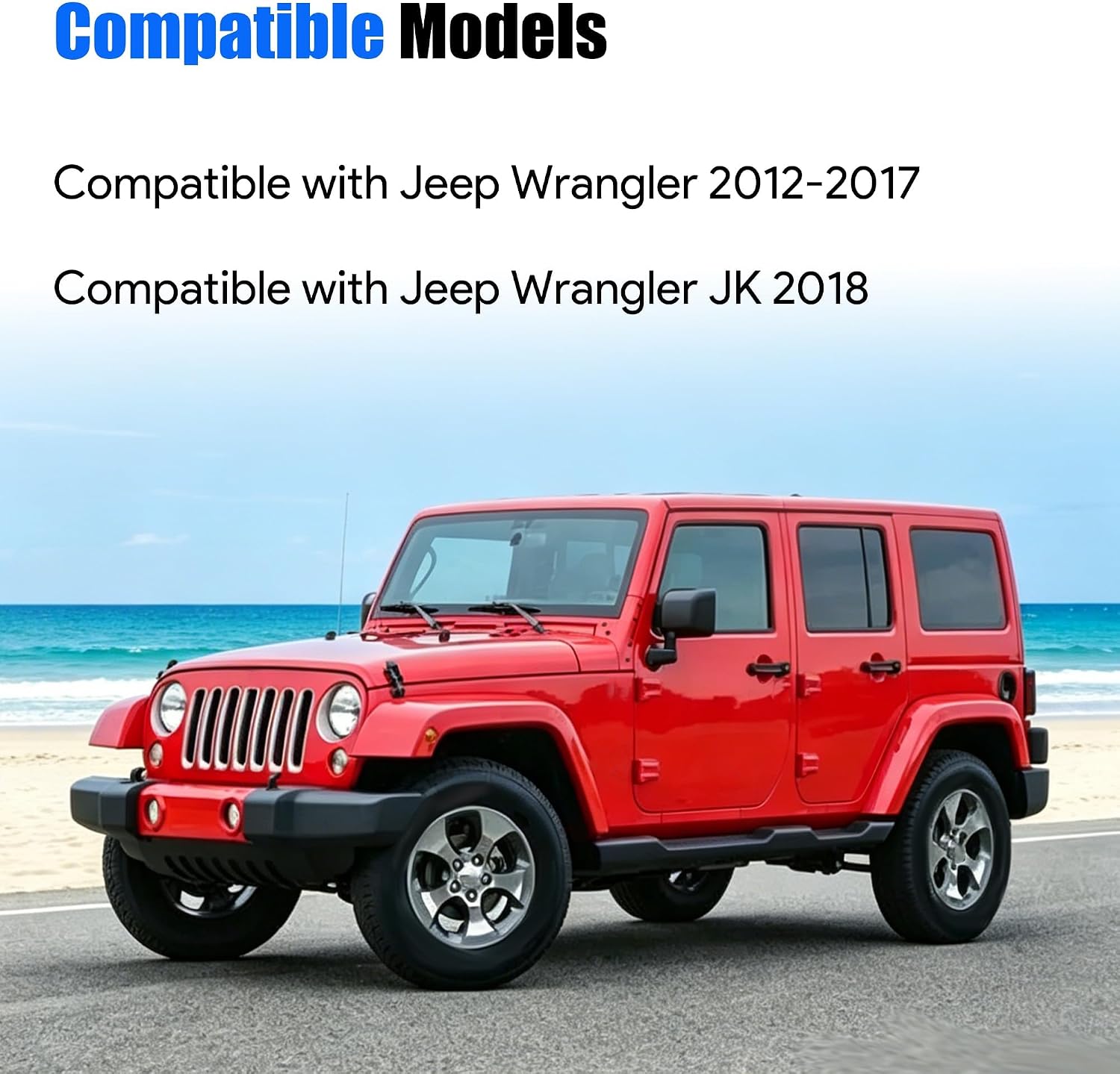 Radiator Coolant Hose Compatible with Jeep Wrangler 2012-2017 for Wrangler JK 2018 Upper and Lower Cooling Outlet Pipe Replace 55111395AE 55111394AC