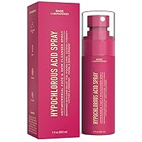 Vista 14 de BASE LABORATORIES Aerosol de ácido hipocloroso para rostro y piel 8oz Solución de reparación diaria de la piel facial para piel sensible