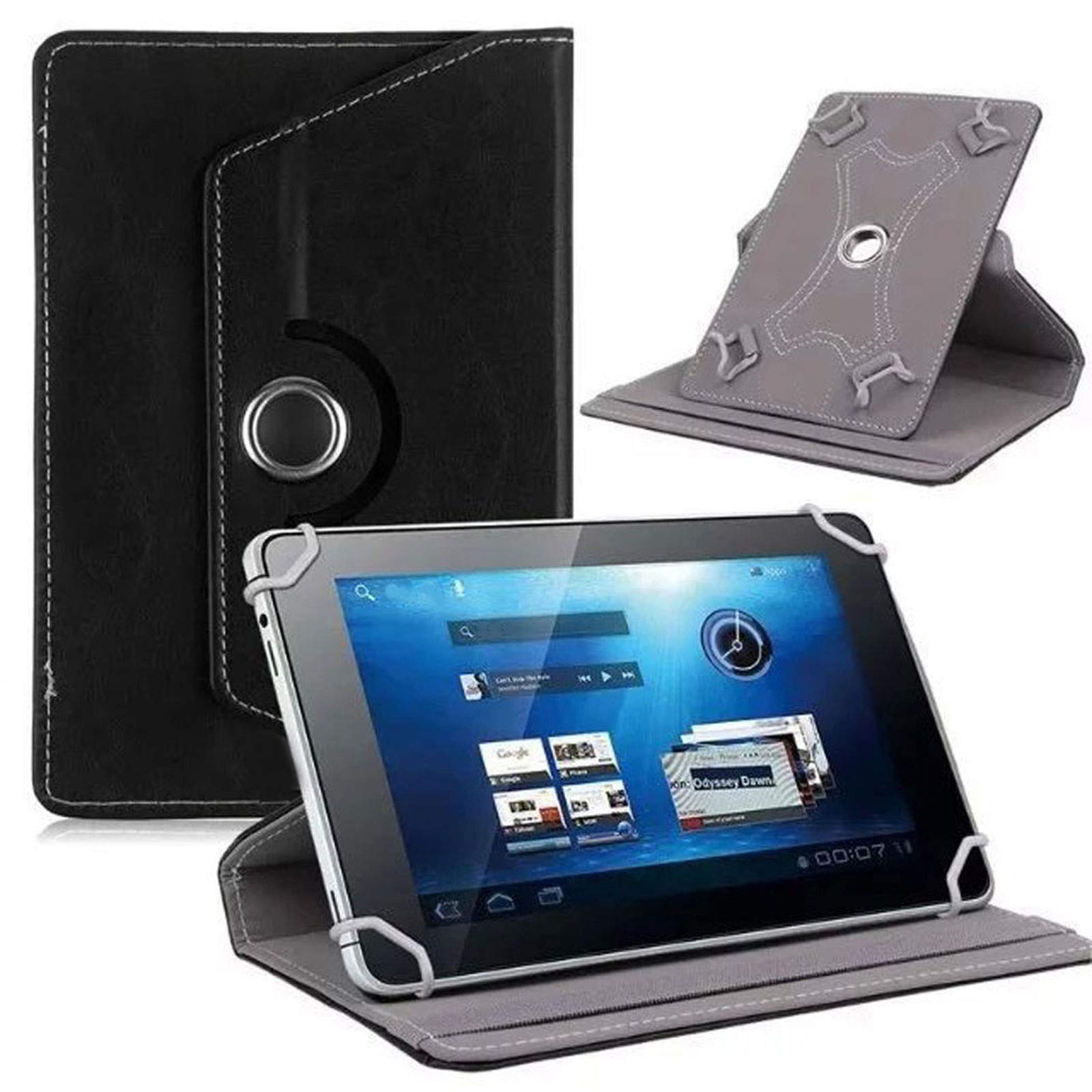 PD 360 Leather Cover Case Stand Wallet for Boyue Likebook Ares K78 Mars T80D 7.8 (Black)
