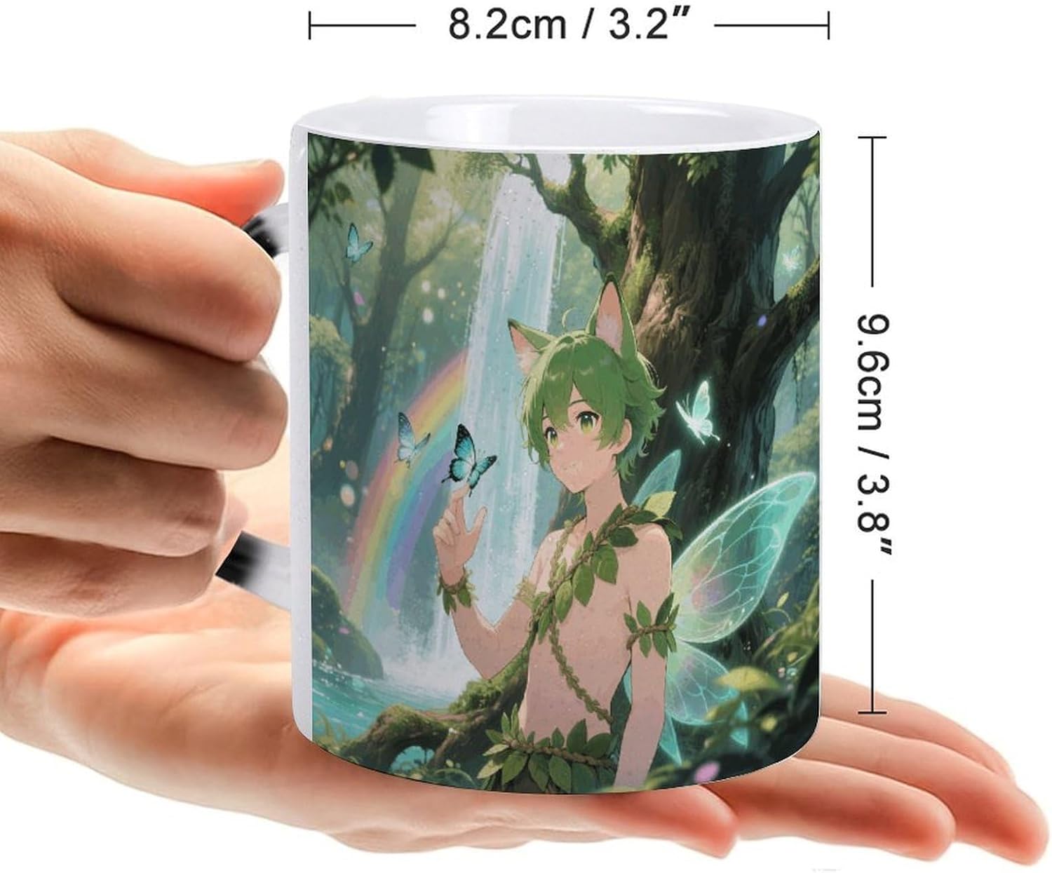 Color Changing Mug, Novelty Coffee Magic Cup, Elf Men image 2