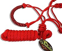 Vista 3 de SOUTHWESTERN - Cabestro de cuerda y correa con diseño trenzado para la nariz, equino