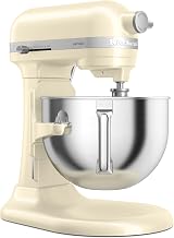 KitchenAid Küchenmaschine - Artisan - Multifunktionaler Küchenroboter mit Schüsselheber - Mit 5 Zubehörteilen - 5,6L - Matt schwarz