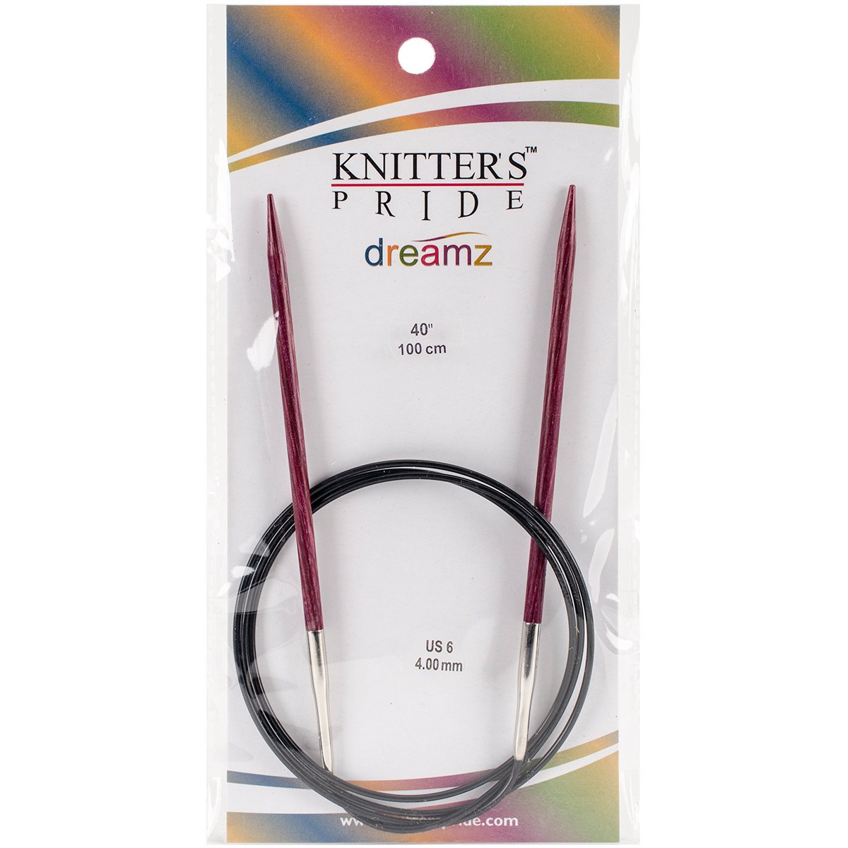 Knitter's Pride Multicolour Dreamz Fixed Circular Needles 40-Inch Size 6/4 Mm