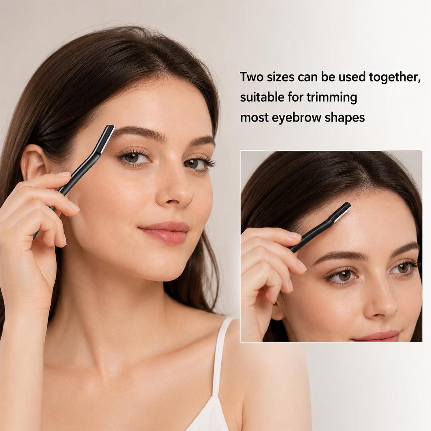 8 Pcs Face Razors for Women, Dermaplane Razor for Women Face, Dermaplane & Eyebrow Razor Set, Precision Blades for Peach Fuzz Removal, Eyebrow Hair Remover, Gentle Skin Exfoliation Blades