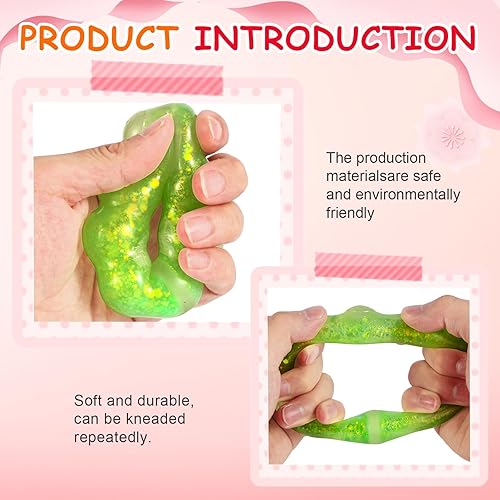 Miniatura 3 de Paquete de 4 juguetes esponjosos, pulseras para el estrés, juguetes sensoriales suaves para aliviar el estrés en forma de dona, para niños y