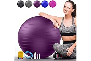 Soft Exercise Ball, Anti-Burst Stability Swiss Ball