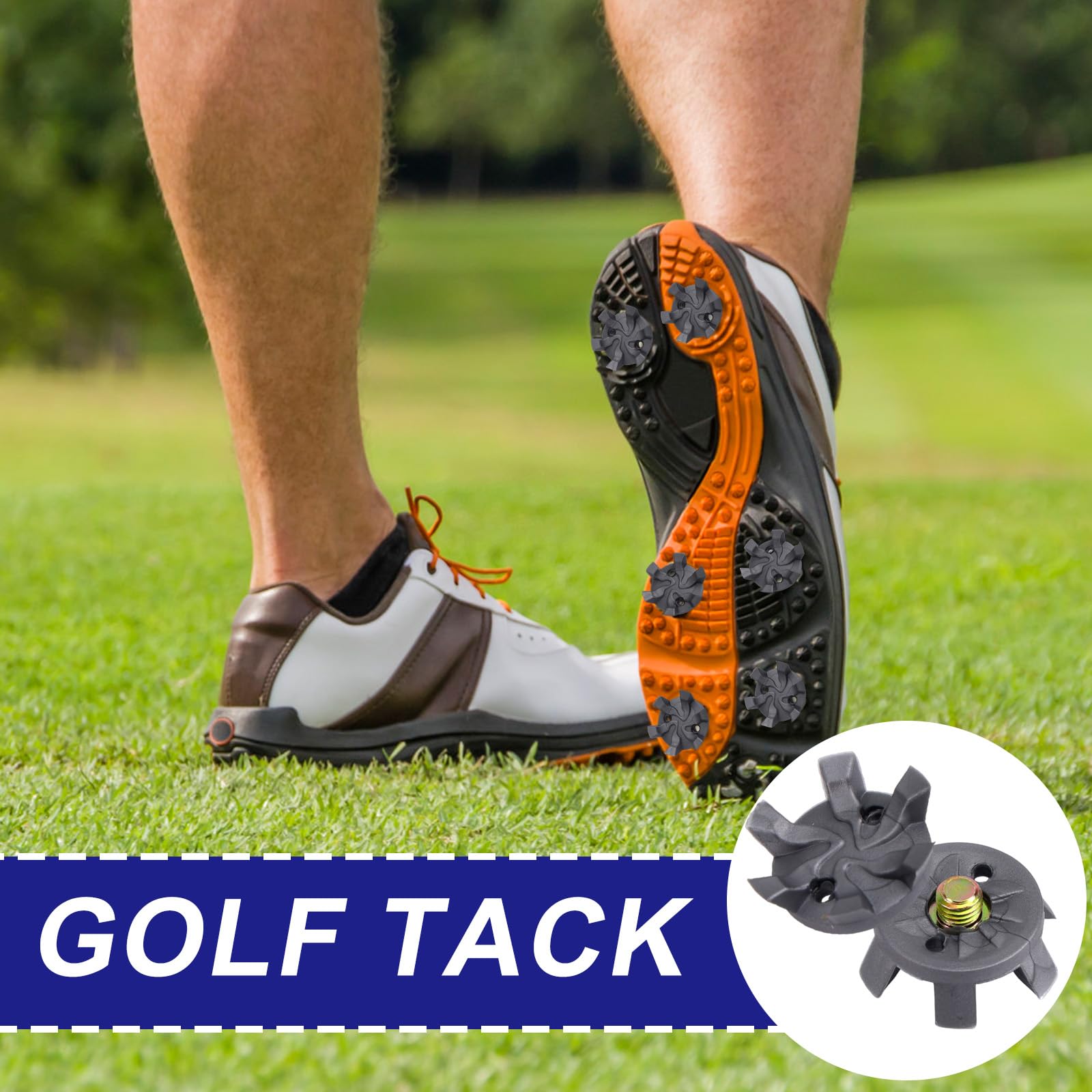 21szt Zestaw Kolców do Butów Golfowych, w Tym 20 Wymiennych Kolców i 1 Klucz do Korków dla Entuzjastów Butów Golfowych i Krykieta Oraz Graczy