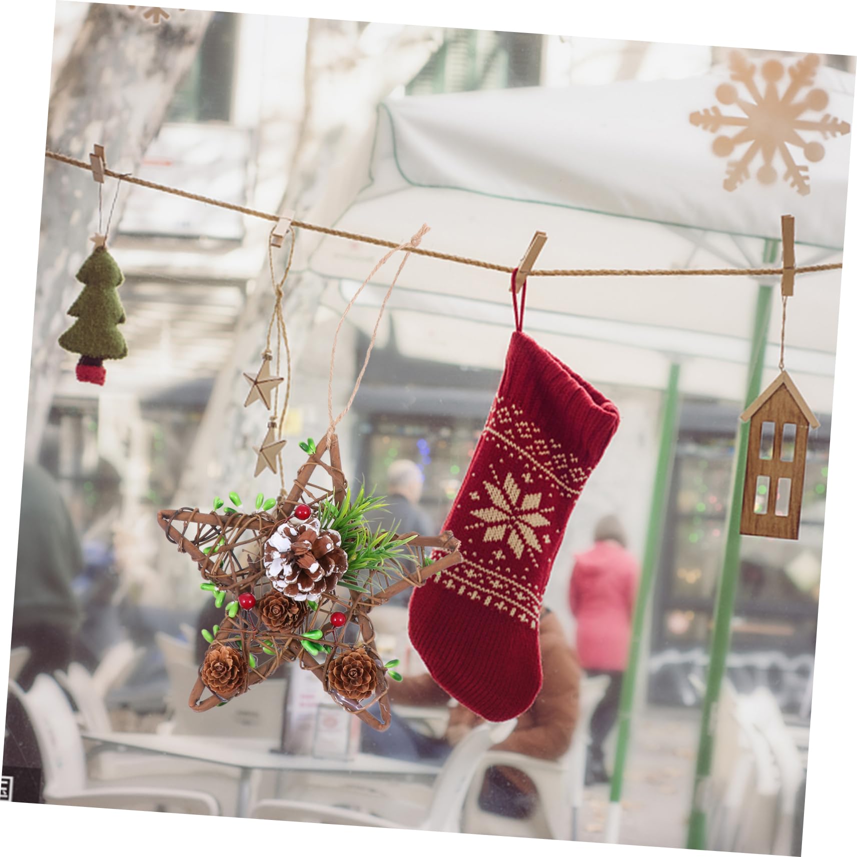 Zerodeko 5 STK Weihnachtsschmuck Plüsch weihnachtsdekoration Zwerge Gold Christbaumschmuck Dekorationen Weihnachts anhänger Weihnachts Party hölzernes Hohldekor Coffee