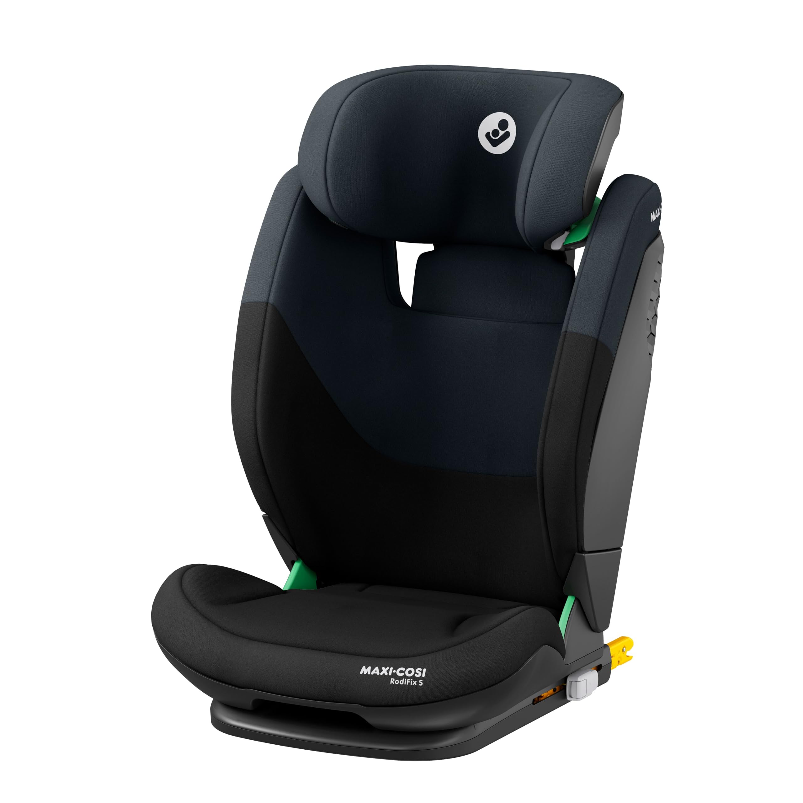 Maxi-Cosi RodiFix S i-Size, Seggiolino Auto ISOFIX Reclinabile in 3 Posizioni, 3,5-12 Anni (100-150 cm), Regolabile in Altezza/Larghezza, Protection G-CELL, Tecnologia AirProtect, Tonal Black