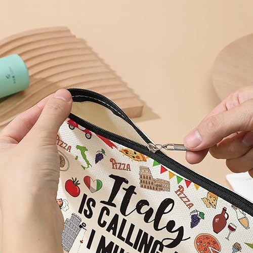 Miniatura 4 de DJHUNG Bolsa de cosméticos de viaje Italia - Regalos temáticos de Italia para mujeres, amigos, hermana, regalos de despedida de soltera, viaje de