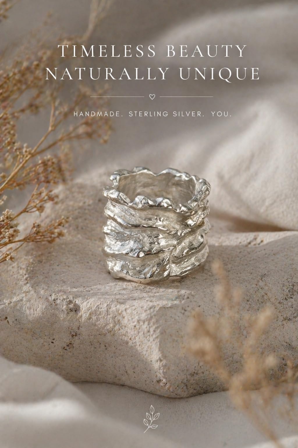 Goldschmiedering the big one 925er Sterling Silber, Silberring, Fingerring, breiter Ring, Damenring, Herrenring, Unikat, Ring, Schmuck, Silberschmuck