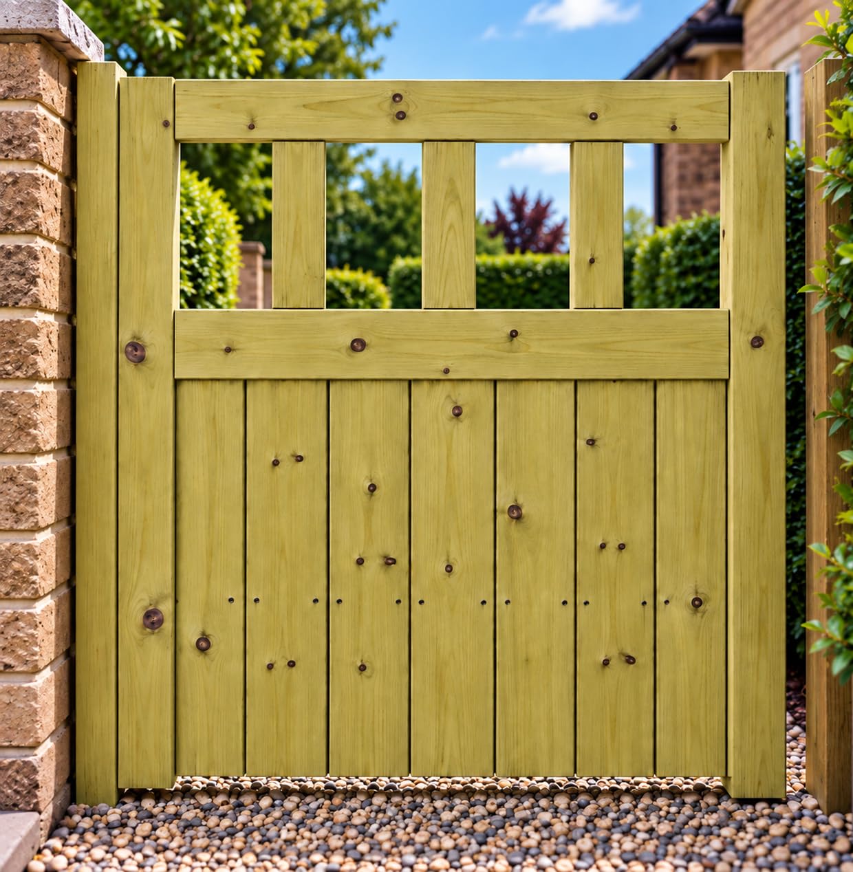 Cottage Style Wooden Garden Gate - T & G - 90cm High x 105 cm W