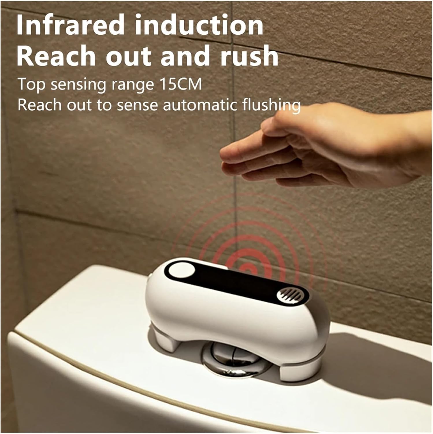 Manual Urinal Flushometer Automatic Toilet Flush Button Infrared Sensor Touchless Flusher Remove Odor