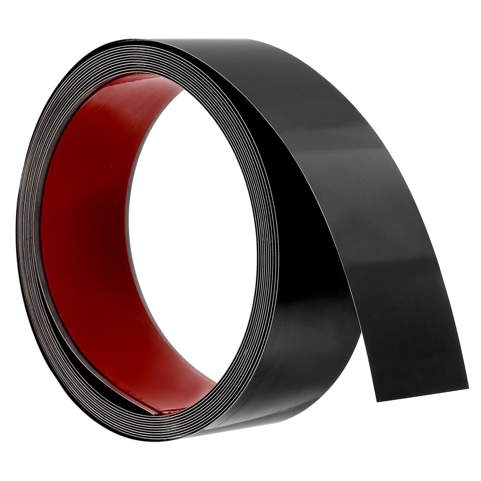 Moldura de pared para decoración del hogar uxcell negra brillante de acero 5m
