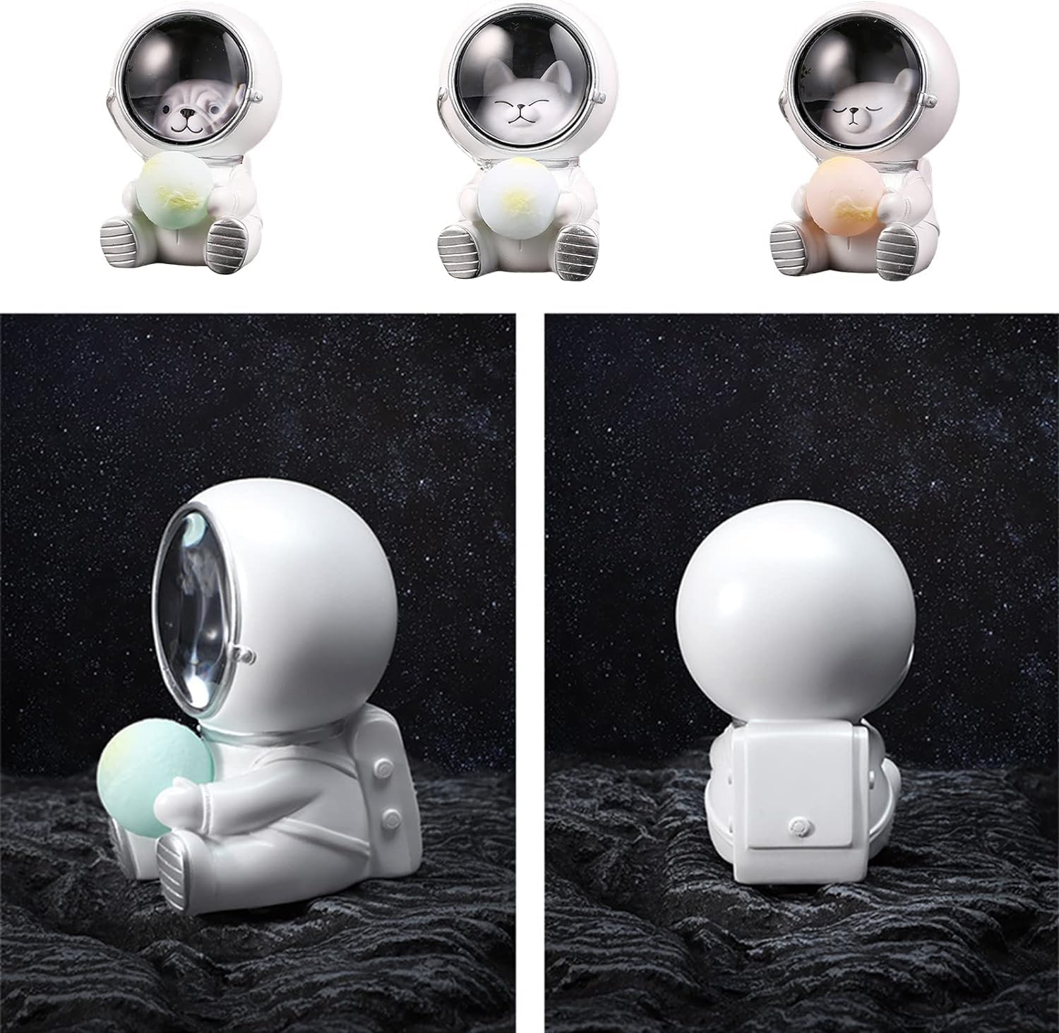 Unico Lampada Notturna Creativa per Animali, Lampada da Notte per Animali, per Bambini, guardiano della Galassia, Animale Domestico, Astronauta, Astronauta Notturno Luce Notturna