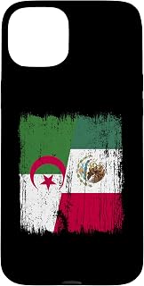 Algeria Mexico Half Flag Algerian Mexican Heritage Case for iPhone 15 Plus