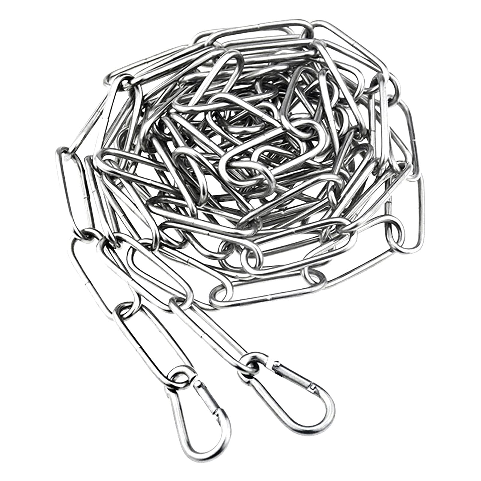 SUMDUINO 304 Stainless Steel Link Chain, Heavy Duty Chains Cable Safty Towing Chain for Trailer Swing Hanging Lifting Clothes (3.3'/1m)