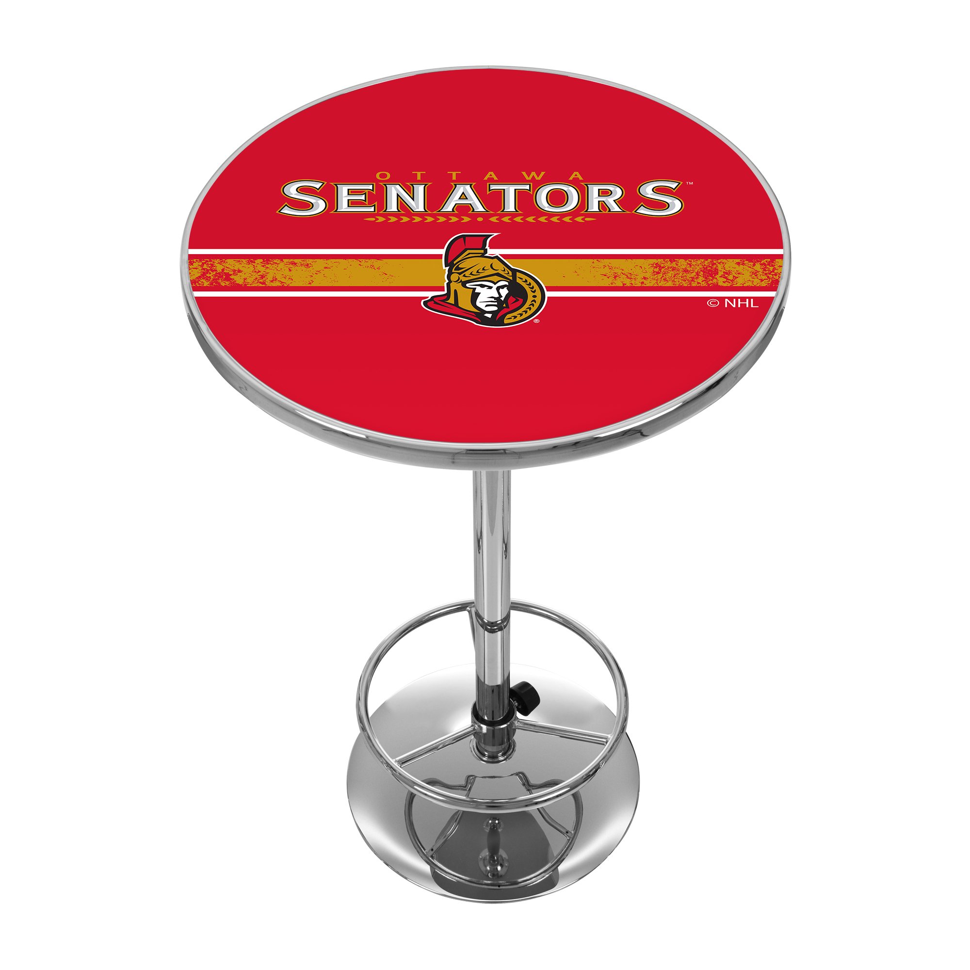 Trademark Gameroom NHL Ottawa Senators Chrome Pub Table