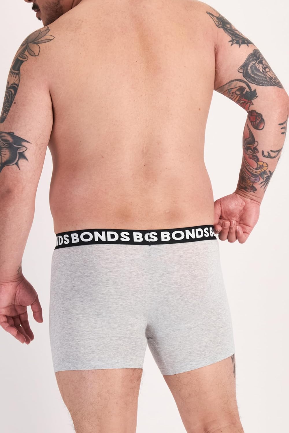 Bonds Men's Underwear Boxer Briefs Pack, Everyday Men's Boxer Briefs, Mid-length, Cotton-blend Underwear, 3-pack - Image 5