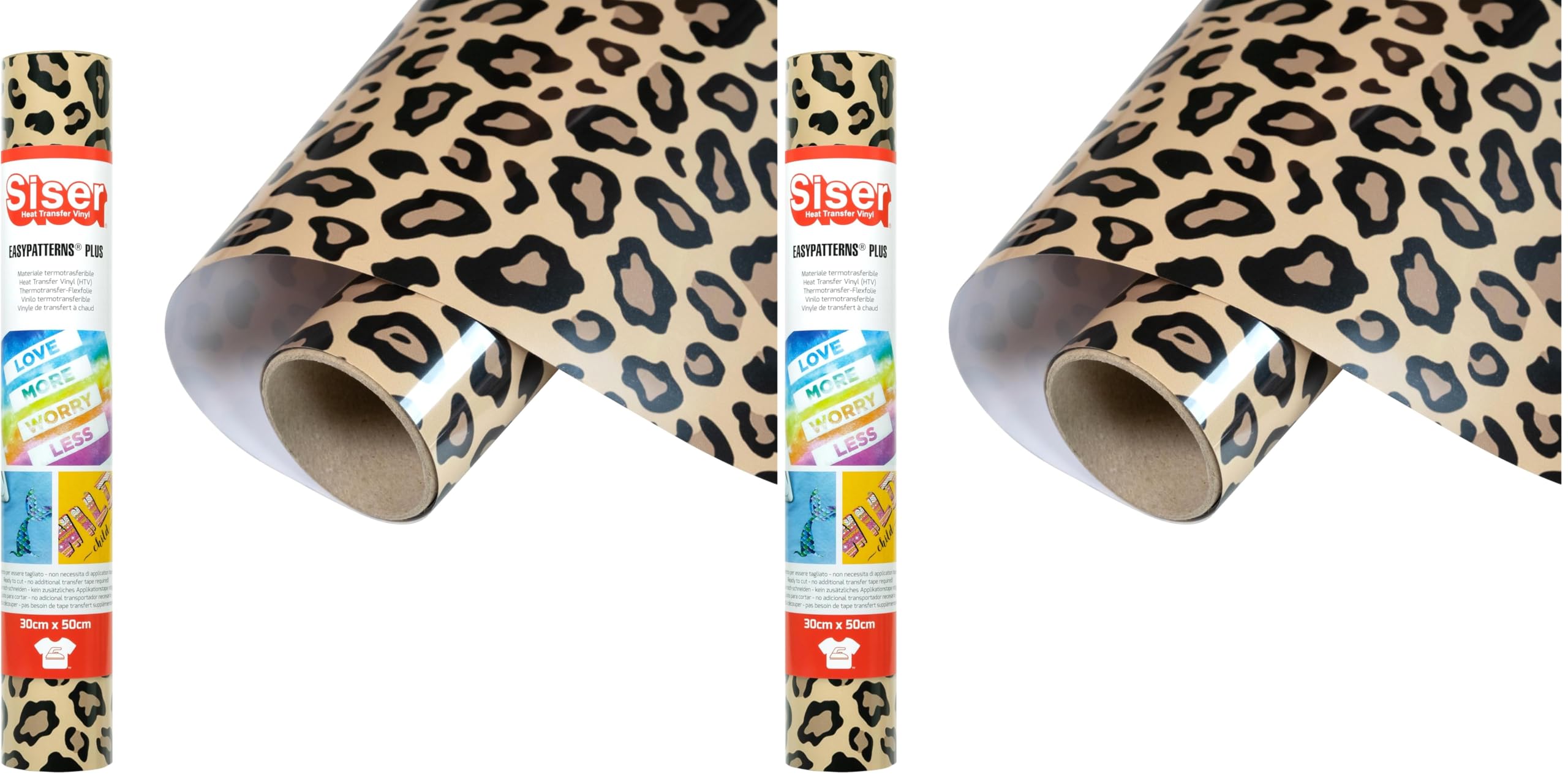 Siser EasyPatterns PLUS vinyle thermocollant vêtement enfant flex motif léopard 30cm