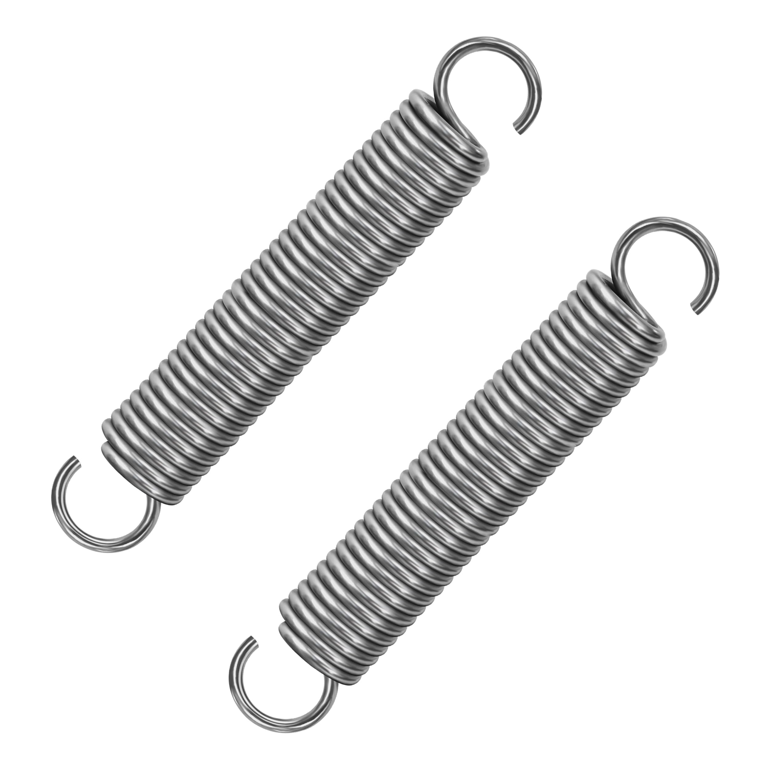 GUNGY Ressorts De Traction 30KG - 2 Pièces, Acier Inoxydable, 150mm, Crochets Pour Tentes/Fitness