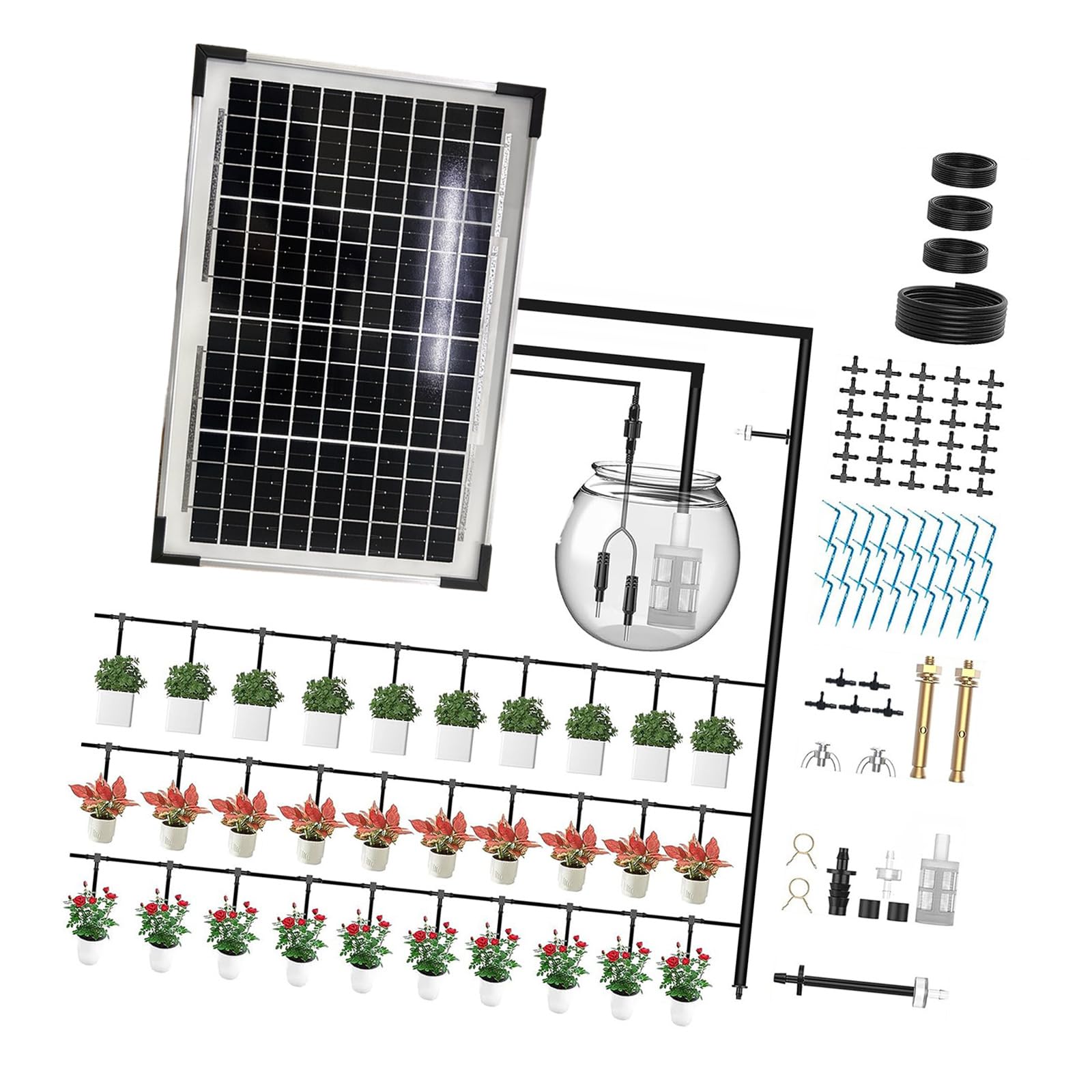 Solución de riego automático con Temporizador de 30 Minutos para Estructura de riego amigable con Cuidado del jardín del hogar