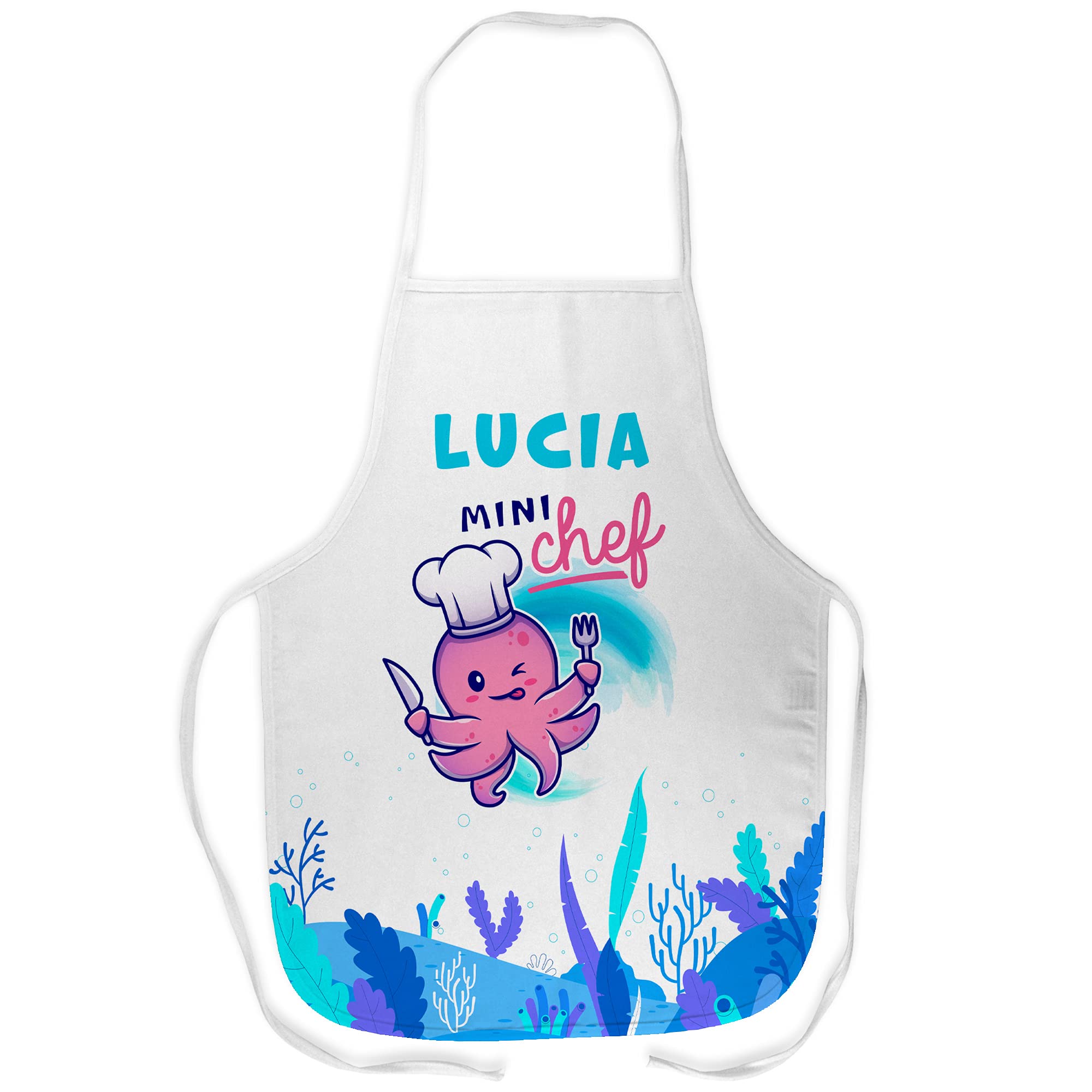 LolaPix Delantal niña. Delantal infantil cocina. Delantales personalizados. Delantales infantiles para niño y niña. Regalos personalizados. PULPILLO