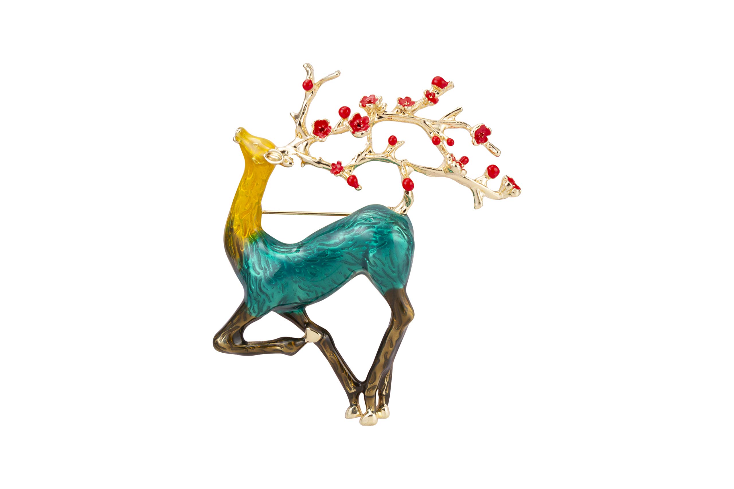knighthood Dancing Reindeer Lapel Pin for Men-picture-11