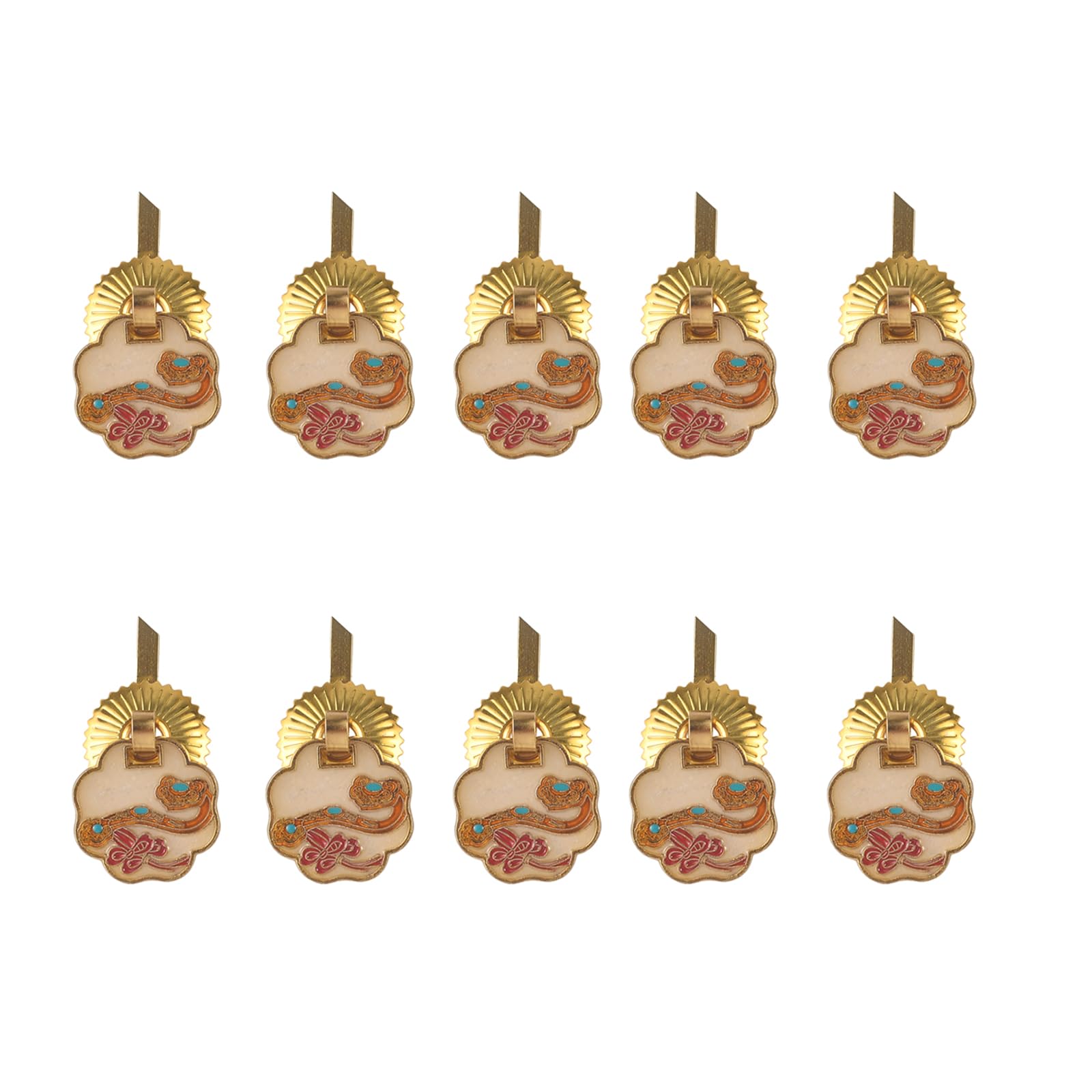 Fexxkg Cane 10Pcs Multipurpose Tin Box Decorative Handle Box Decorated Drawer Door Rings Pulls Jewelry Case Drawer Knobs Hardware Furniture Hardware Handles