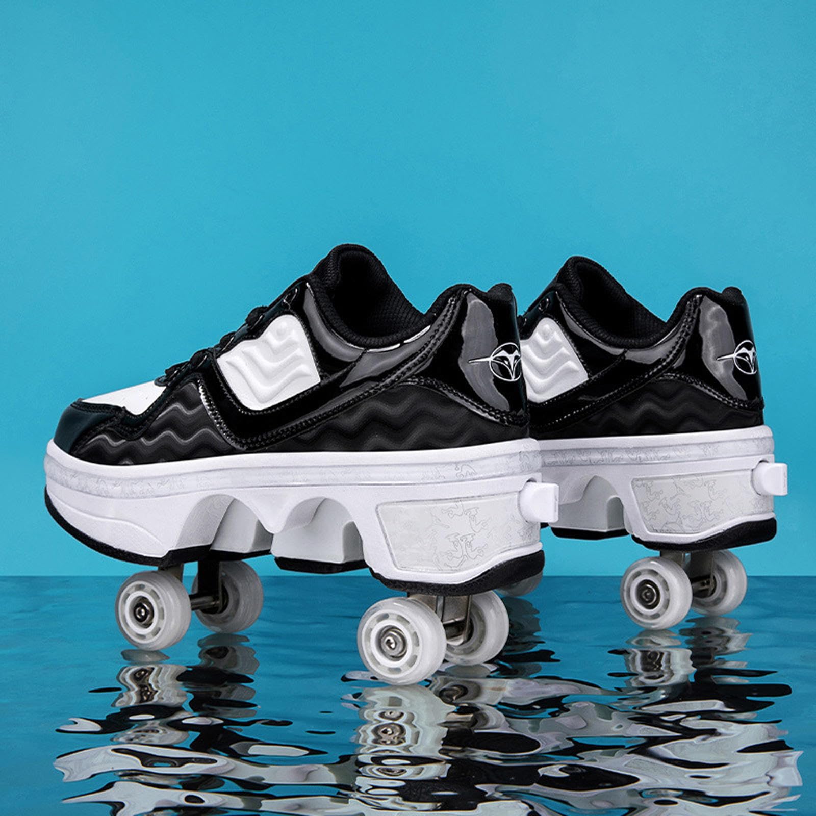 Rollschuhe Schuhe Rad Schuhe für Jungen Mädchen Erwachsene Rollschuhe Schuhe mit Rädern Flexible Schlittschuhe als Geschenk,36