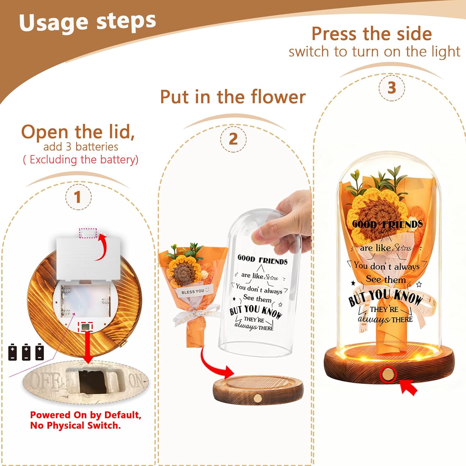 Friendship Gifts for Women-"Good Friends are Like Stars" Unique Best Friend Birthday Gifts for Women Friends Bestie BFF Coworker,Valentine Gift for Her,Friendship Jar Light Night Table Decor - Image 2