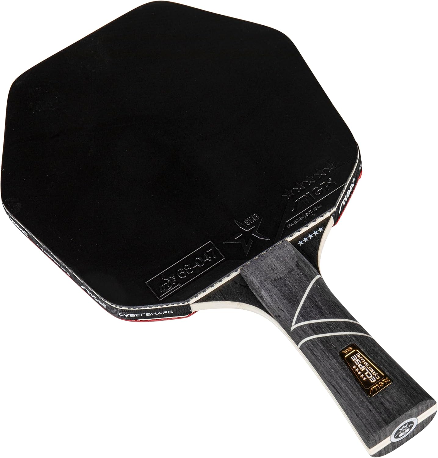 STIGA Cybershape Eclipse Ping Pong Paddle – Professional Performance Table Tennis Racket - Hexagon Shape Tournament-Quality Paddle for Spin, Speed, and Control