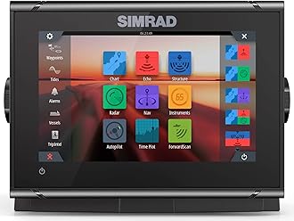Simrad GO Chartplotter and Fish Finder, with Transducer and Radar Options, Preloaded C-MAP Discover Chart Card