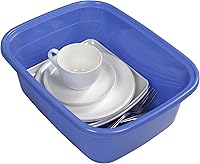 Vista 6 de Paquete de 3 bandejas de 12 cuartos de galón, bandeja rectangular de plástico