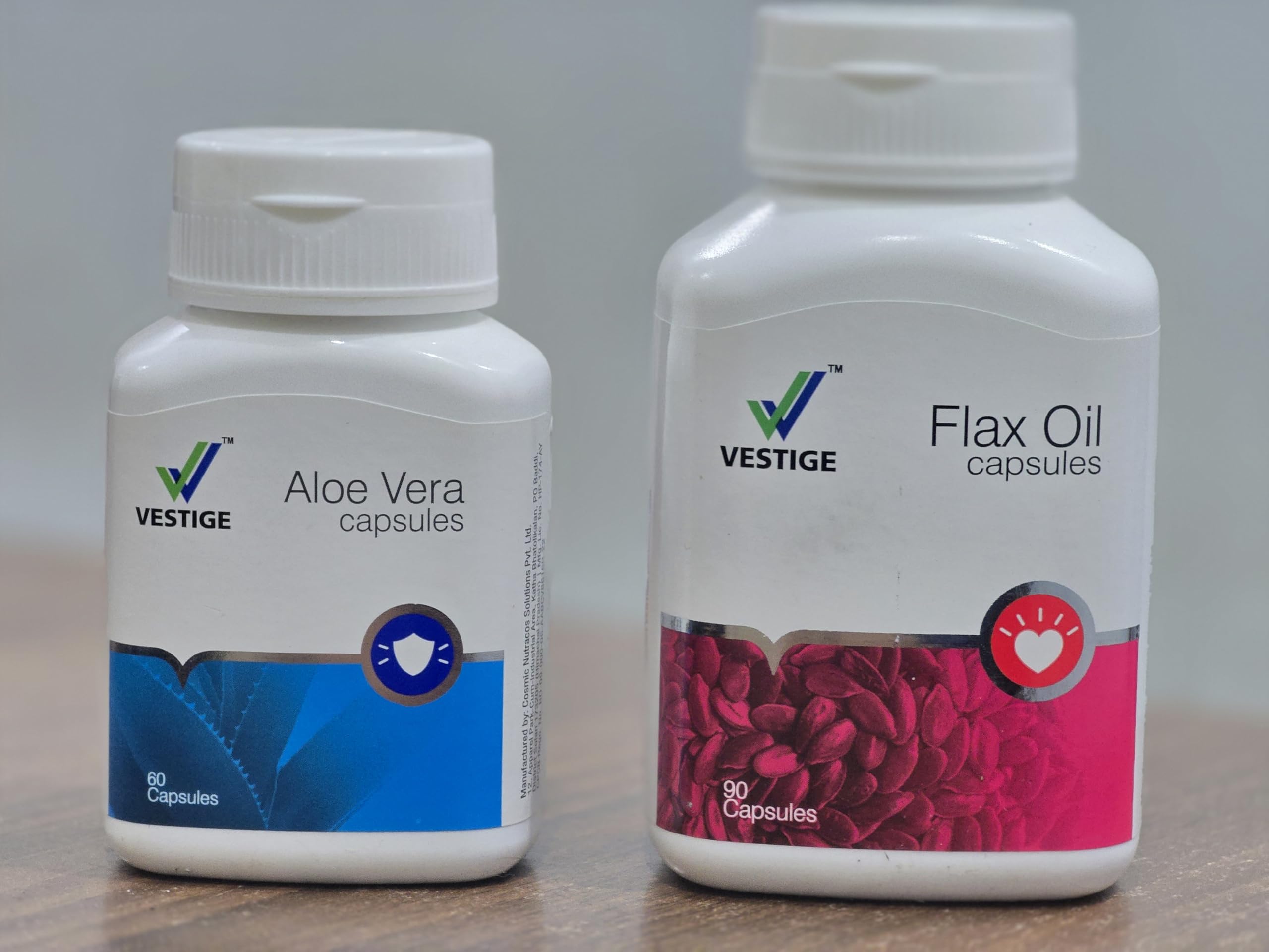Vestige Aloe Vera 60 Capsules and Flax Oil 90 Capsules, Pack of 2 Combo — Amazon image 2