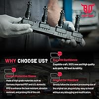 Vista 8 de BDFHYK Paquete de bobina de encendido UF716 y bujías de iridio LFER7BHX compatibles con Audi A3 A4 A5 A6 Q5 Q7 S3 S4 TT Volkswagen Beetle Golf