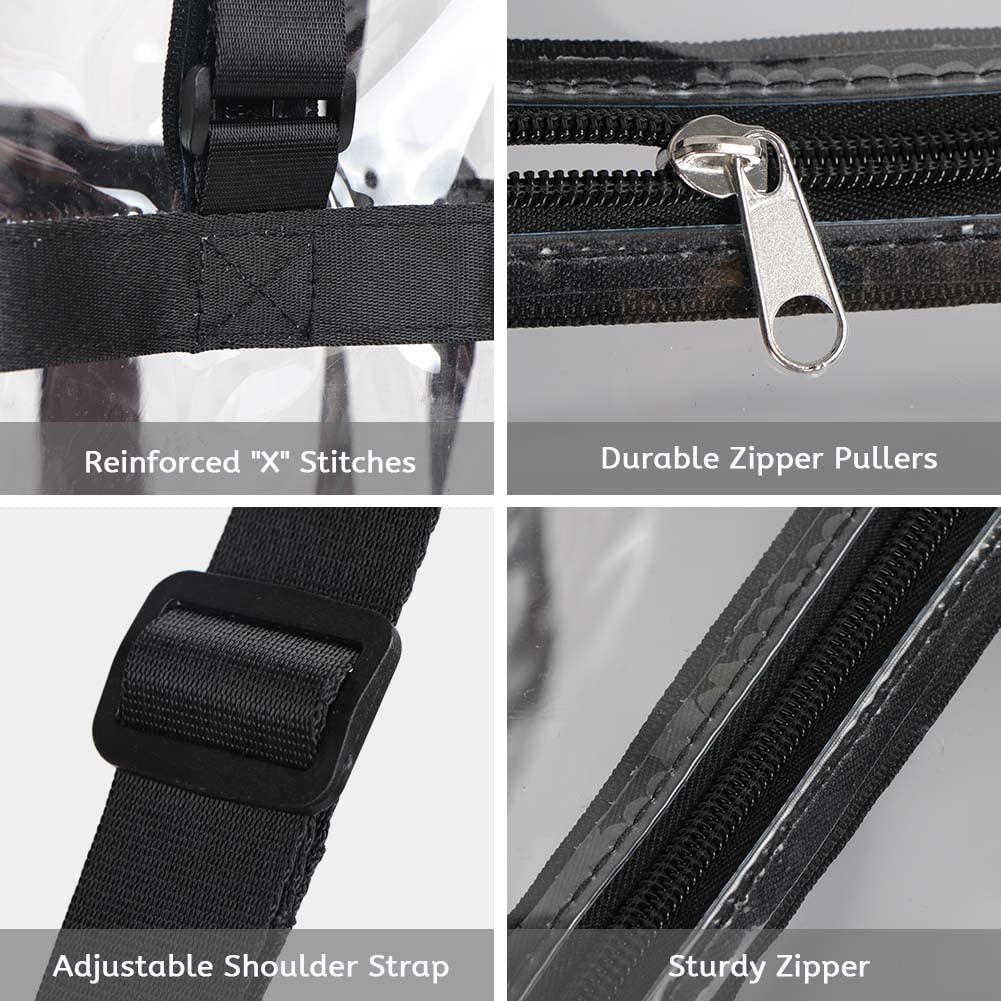 ブラック チェック柄 透明ハンドバッグ Amazon.co.jp: [Hiquity] クリアバッグ 透明 A4サイズ対応 PGA