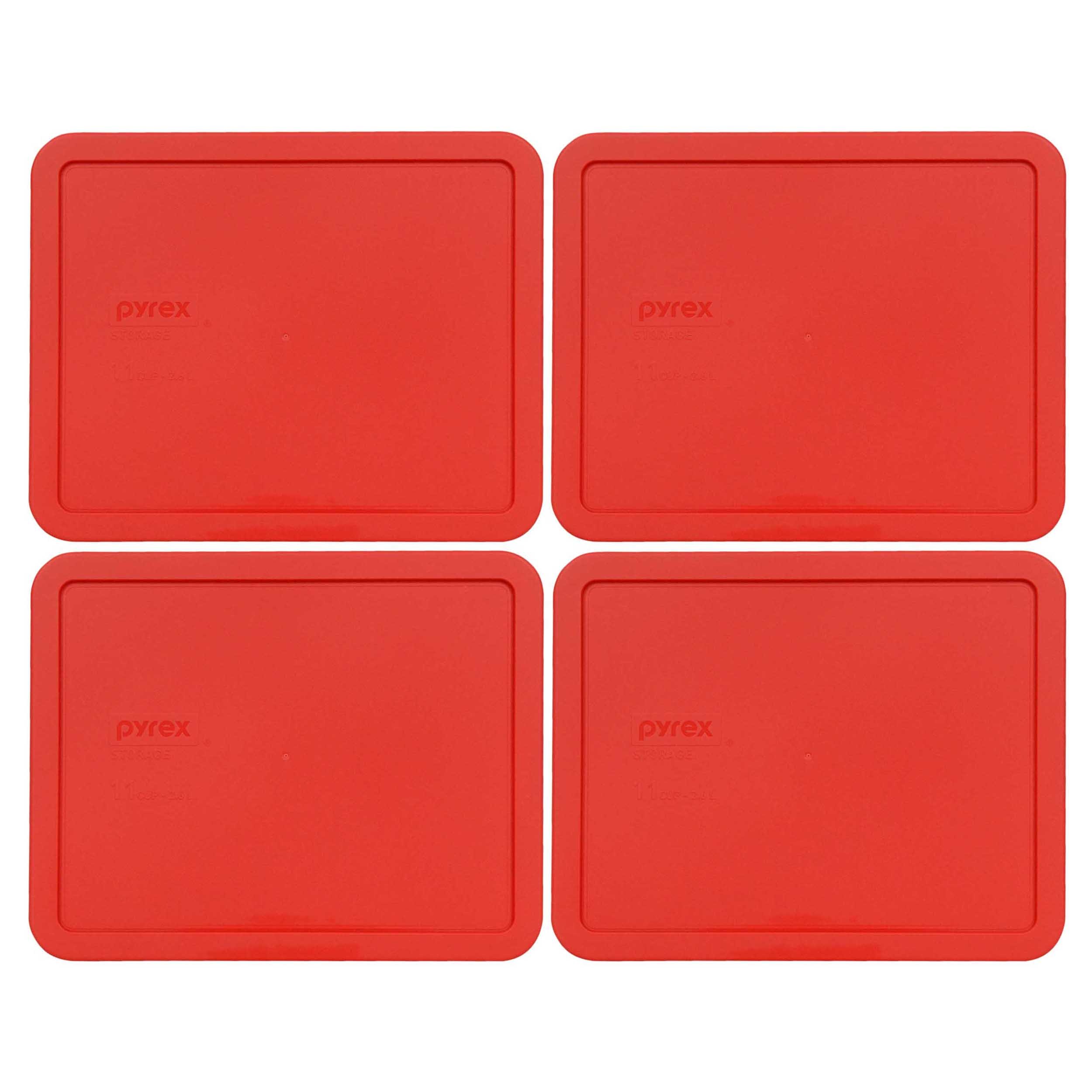 Pyrex7212-PC 11 Cup Red Storage Lid for Glass Dish (4, Red)