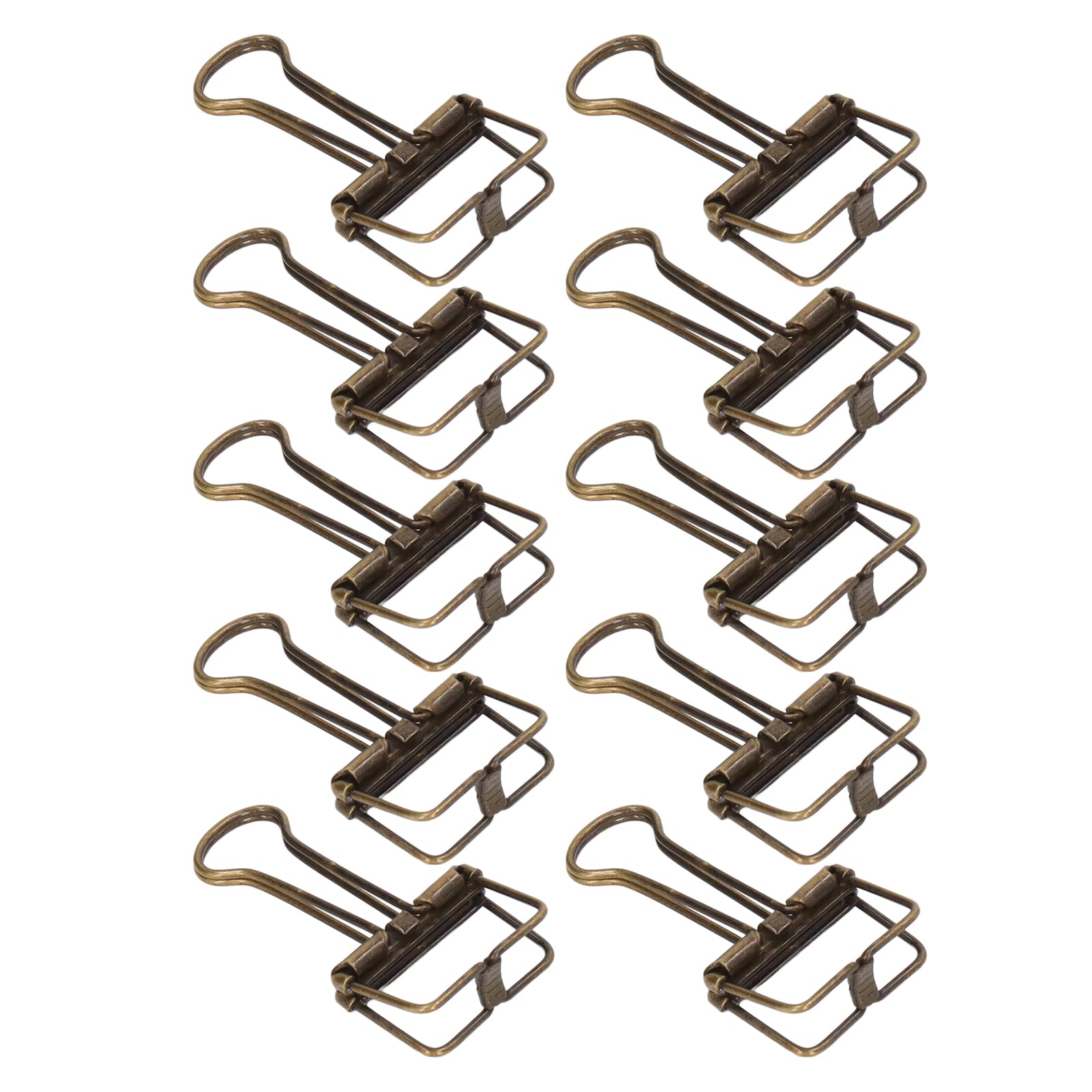 80 Clip Per Raccoglitori In Metallo - Clip A Coda Cava 19 Mm, Colore Bronzo Viola