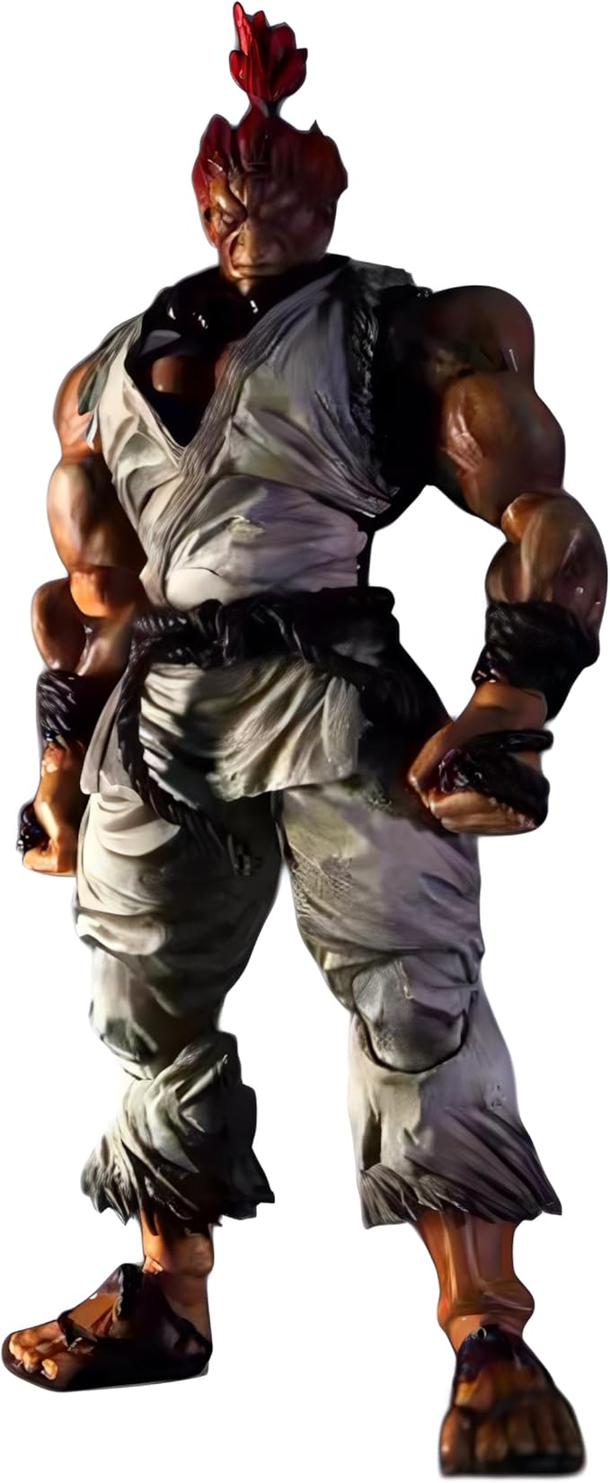 ストリートファイター フィギュア 豪鬼 白 フィギュアセット 多関節可動 23cm